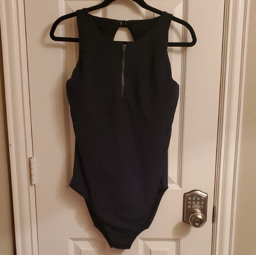 Bravissimo Black Swimsuit with Front Zip